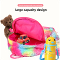 Colorful plush children's backpack